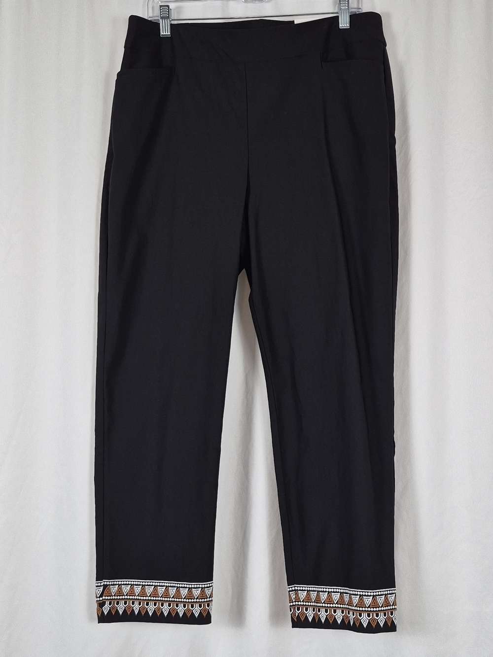 Chico's Brigitte So Slimming Embroidered Ankle Pants - Size 2.5/L